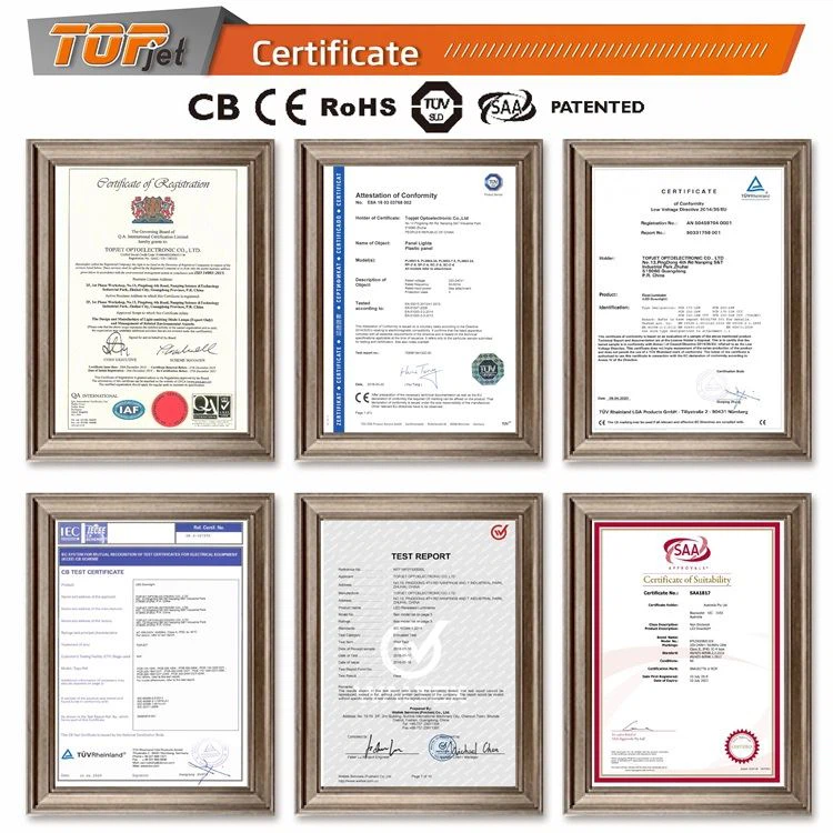 Certificates for motion sensor down light
