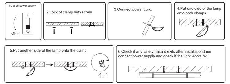 How to install Waterproof Tube Light